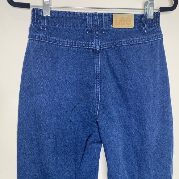 Vintge 90s Lee High Waist Jeans Sz 27" waist elastic side panels - Picture 6 of 8